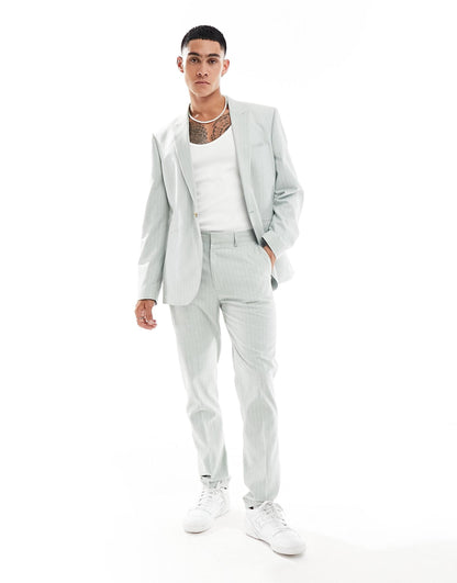 Slim Linen Mix Suit Jacket