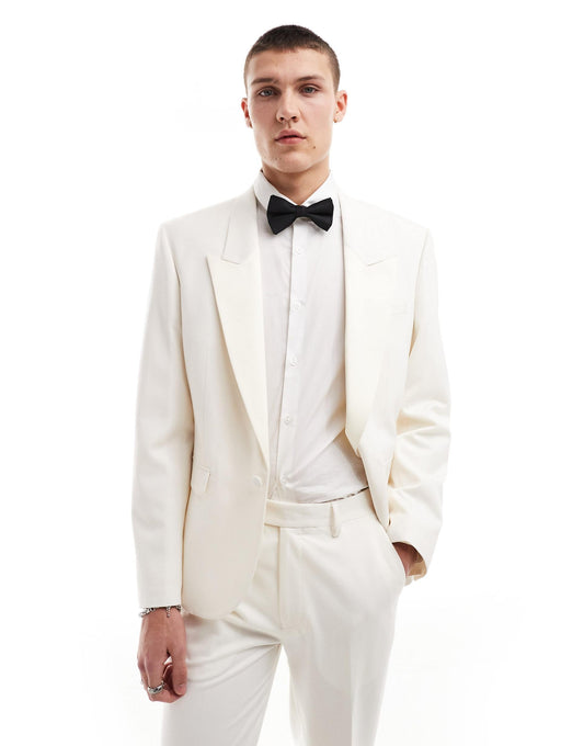 Low Break Slim Tuxedo Suit Jacket