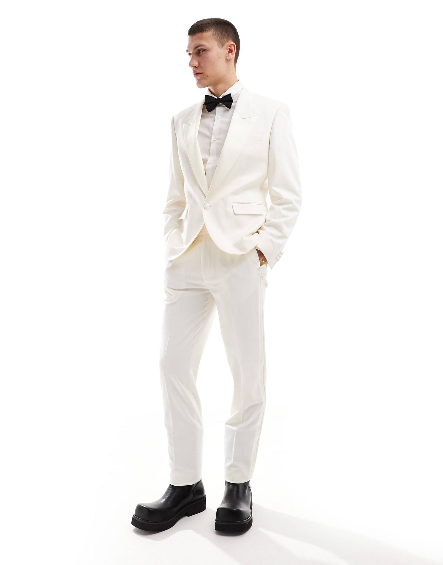 Low Break Slim Tuxedo Suit Jacket