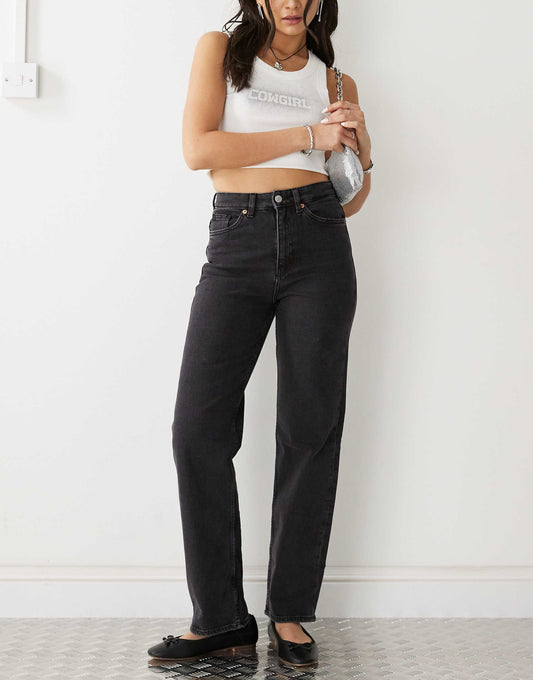 Zami High Waist Straight Leg Jeans