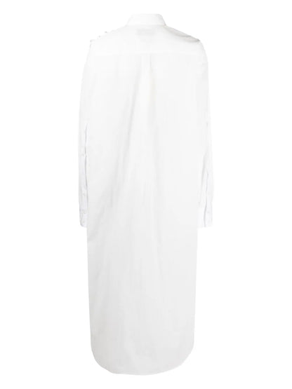 Ruffled Maxi Shirtdress
