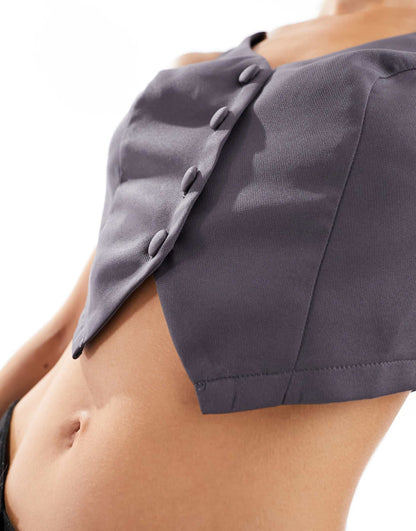 Tailored Cropped Waistcoat