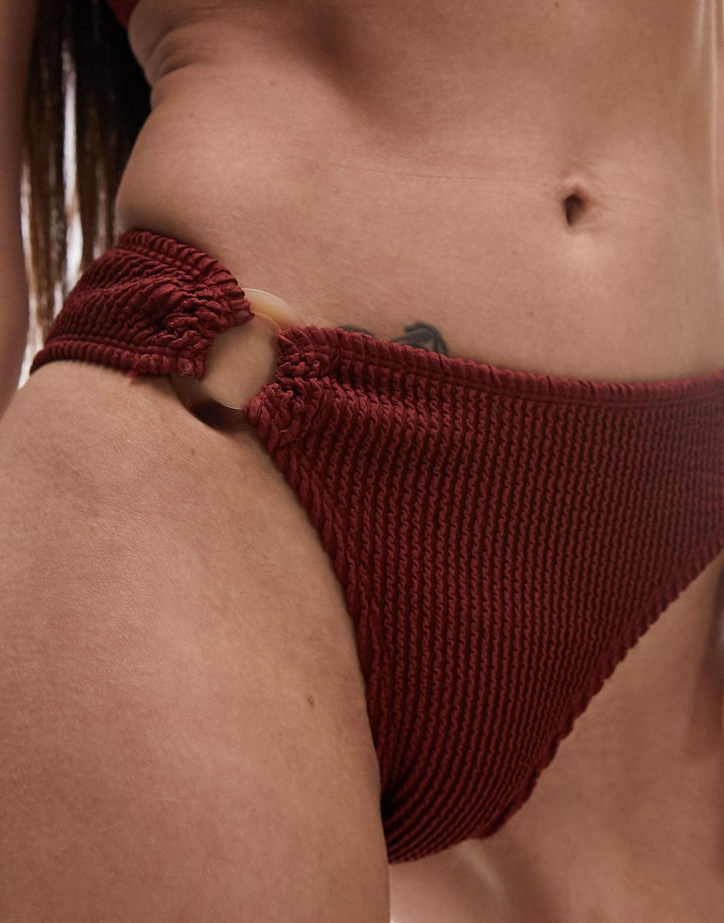 Mix And Match High Waist High Leg Bikini Bottoms With Rings