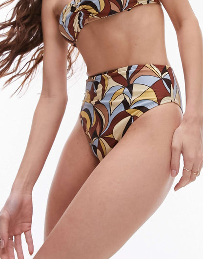 Mix And Match High Waist High Leg Bikini Bottoms