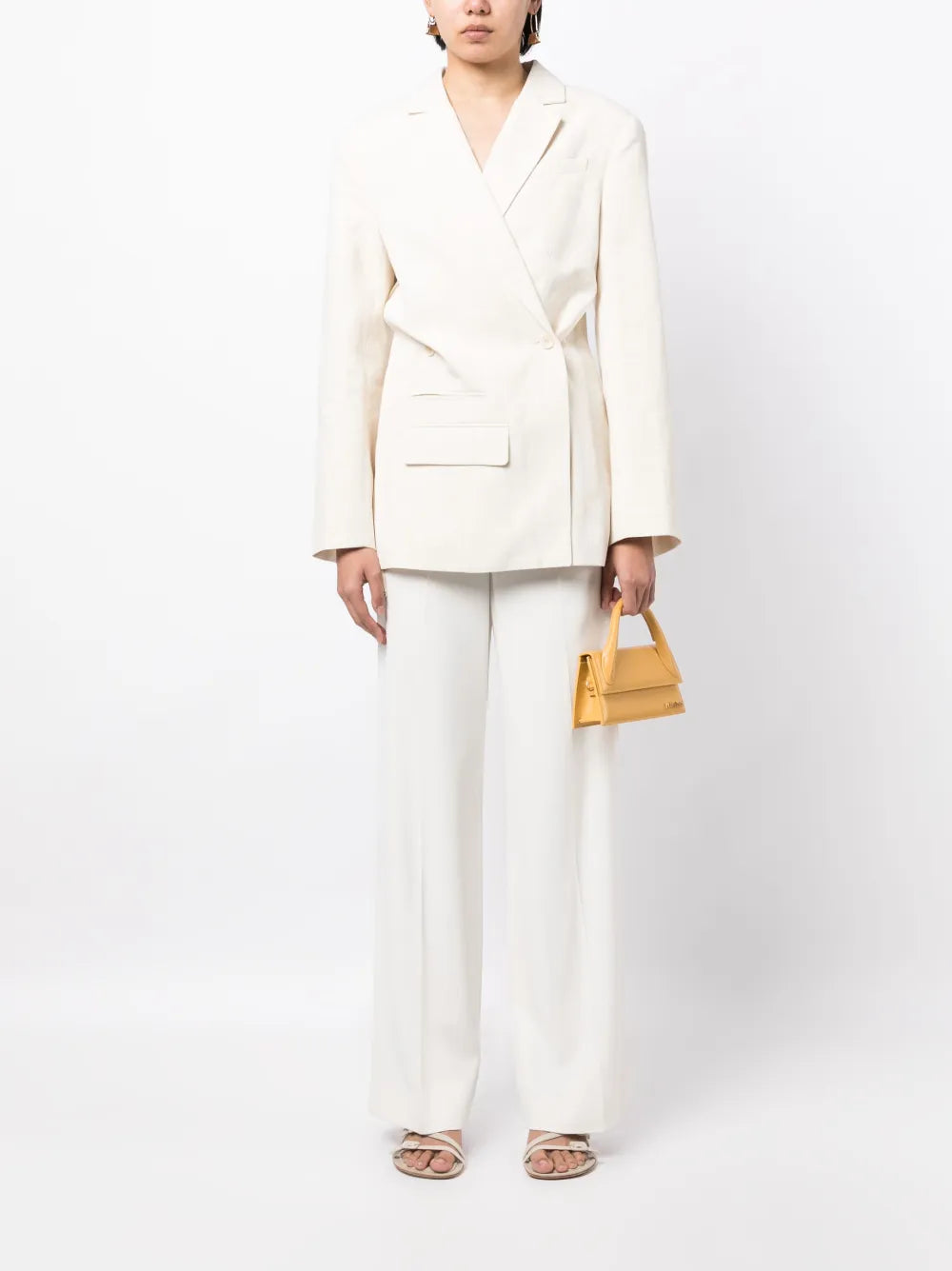 Asymmetric Double-Breasted Blazer