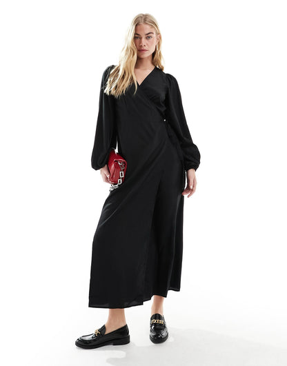Wrap Midi Dress