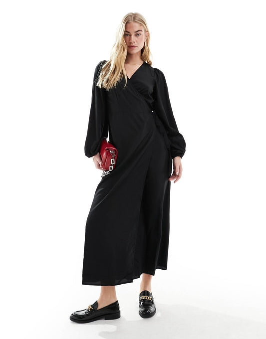 Wrap Midi Dress