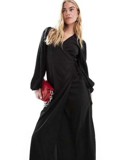 Wrap Midi Dress