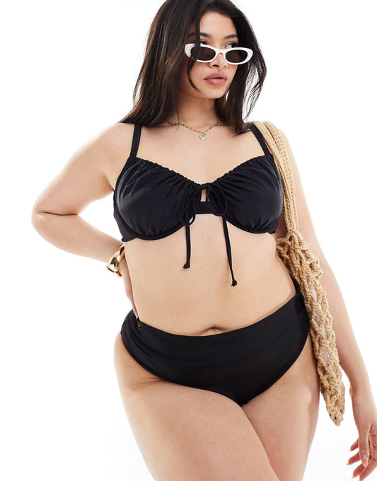 Co-Ord Plus High Waisted Bikini Bottoms