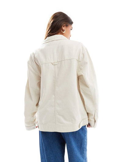 Twill Harrington Shacket