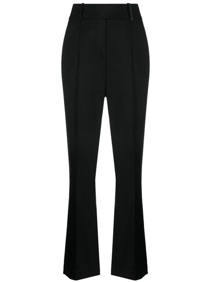 Monili-Embellished Bootcut Trousers