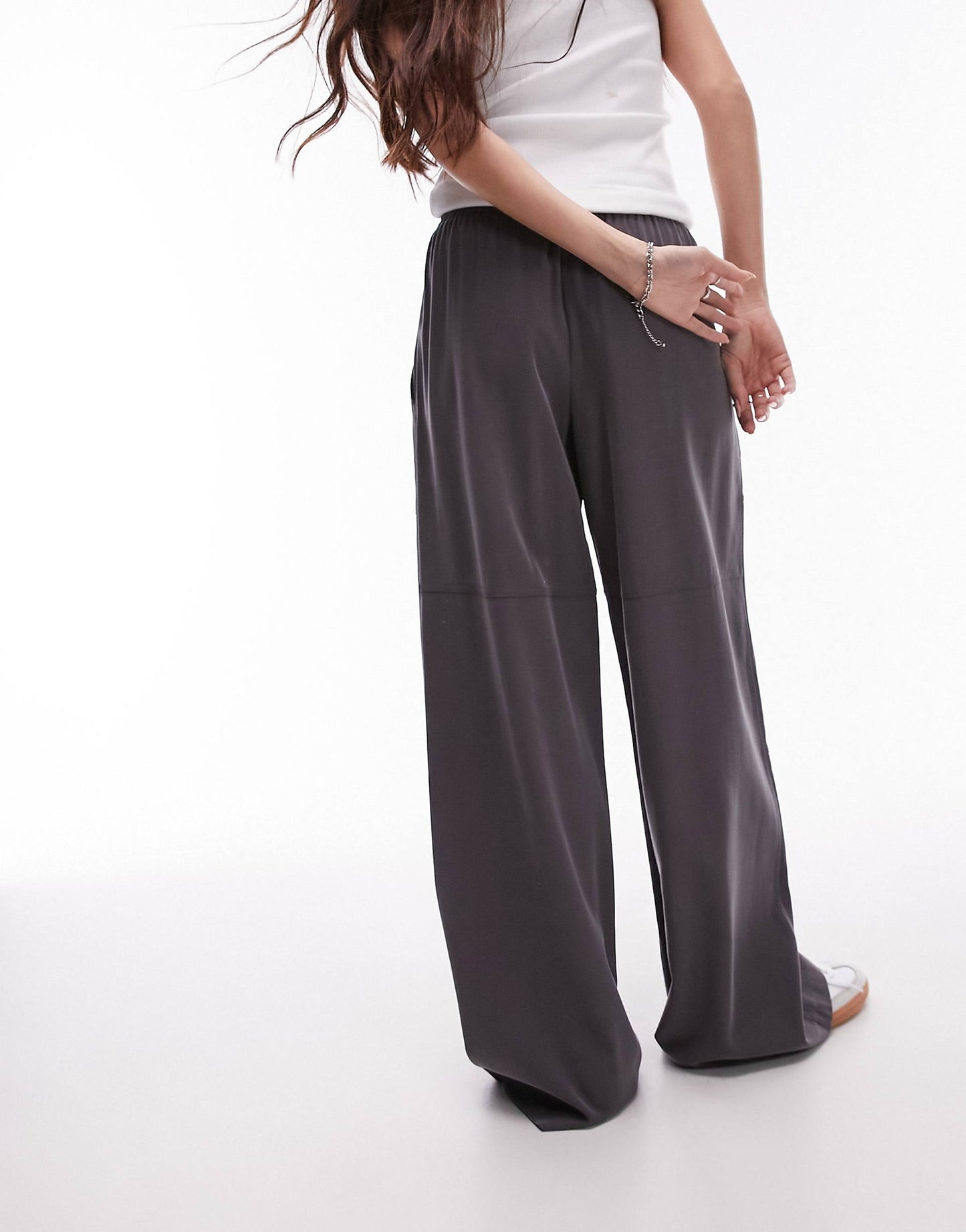 Pull On Wide Leg Trouser