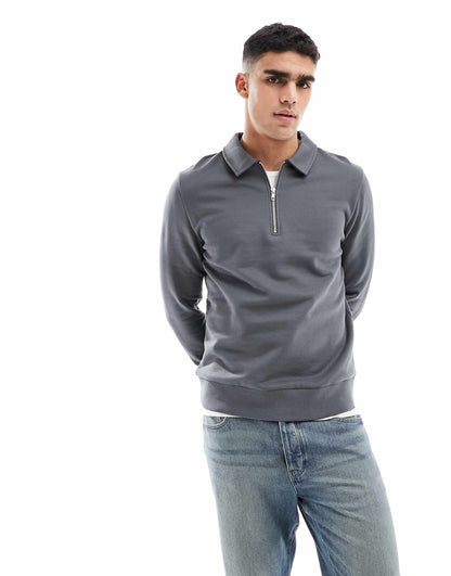 Polo Quarter Zip Sweatshirt