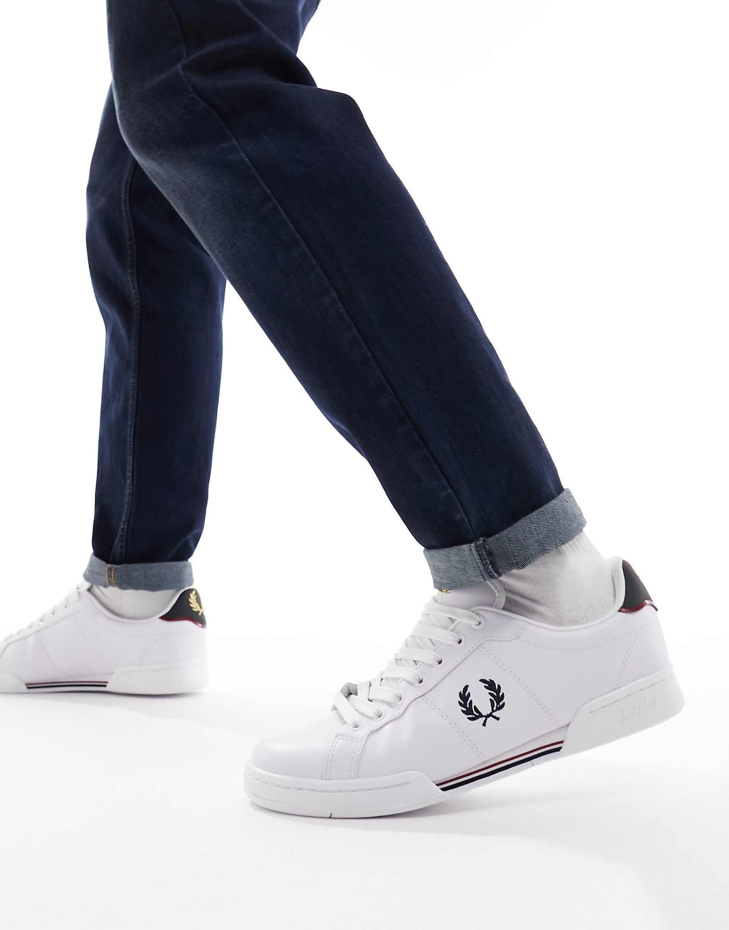 Leather Logo Trainers