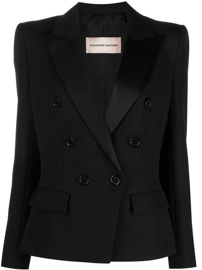 Double-Breasted Wool Blazer