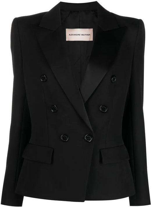 Double-Breasted Wool Blazer