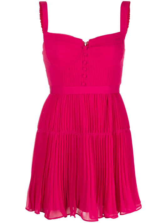 Pleated Bustier Minidress