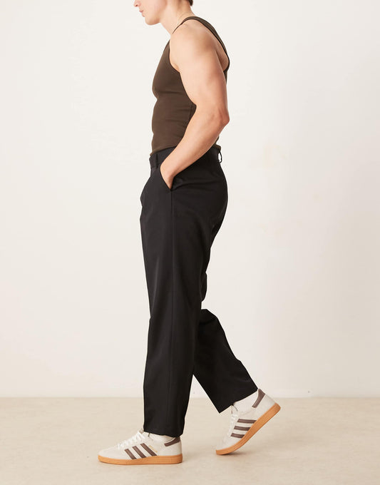 Smart Oversized Tapered Fit Trousers