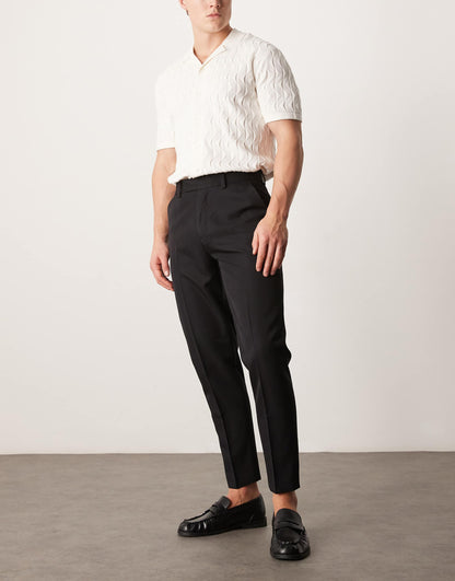 Smart Tapered Fit Trousers