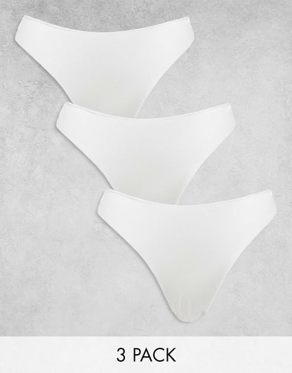 3 Pack No Vpl & Lace Thong