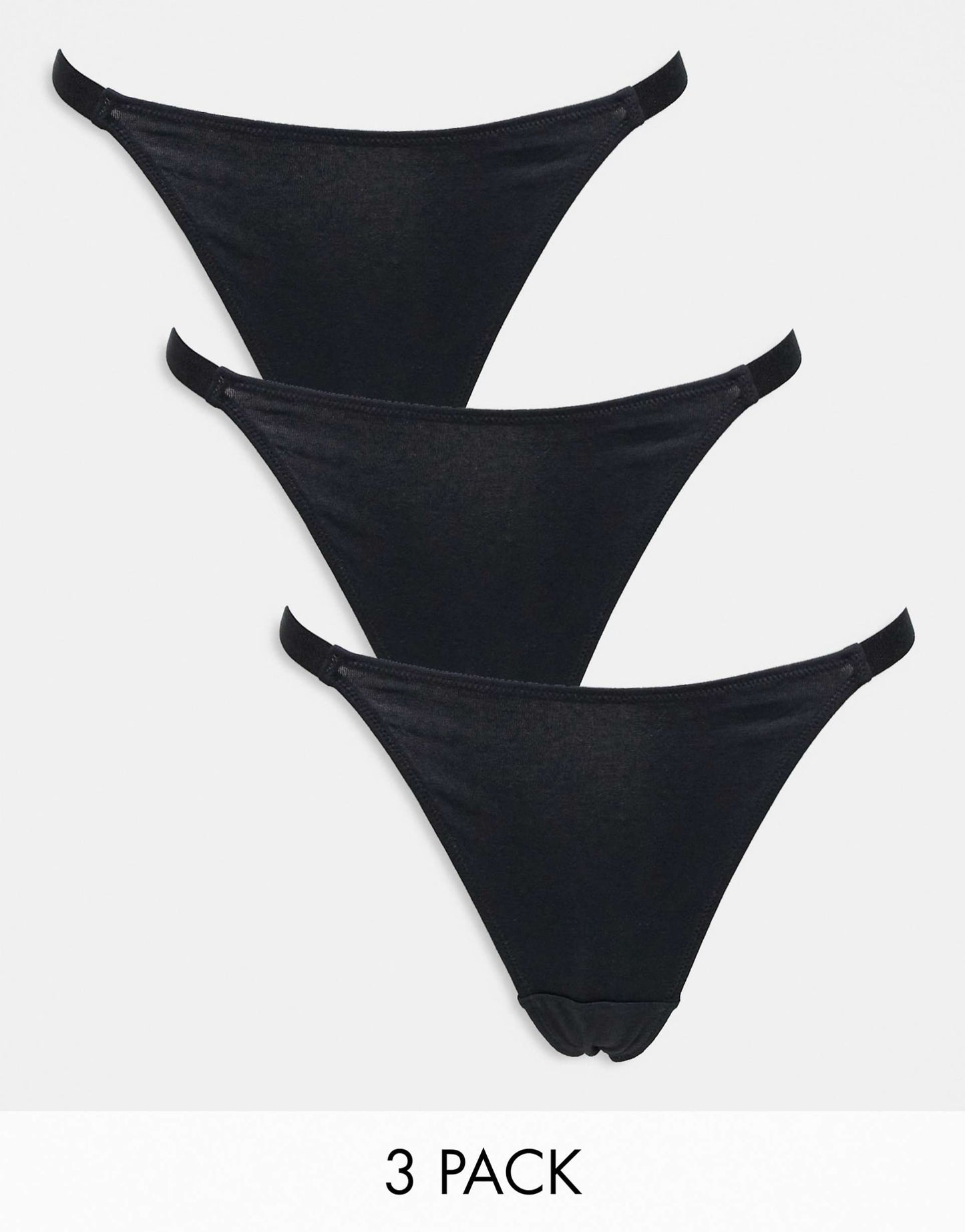 3 Pack Cotton Tanga Thong