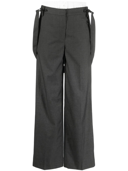 Straight-Leg Suspender Trousers