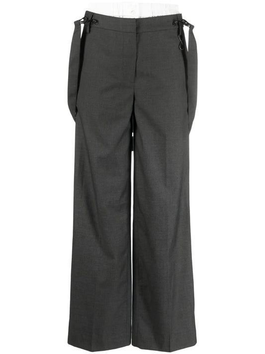 Straight-Leg Suspender Trousers