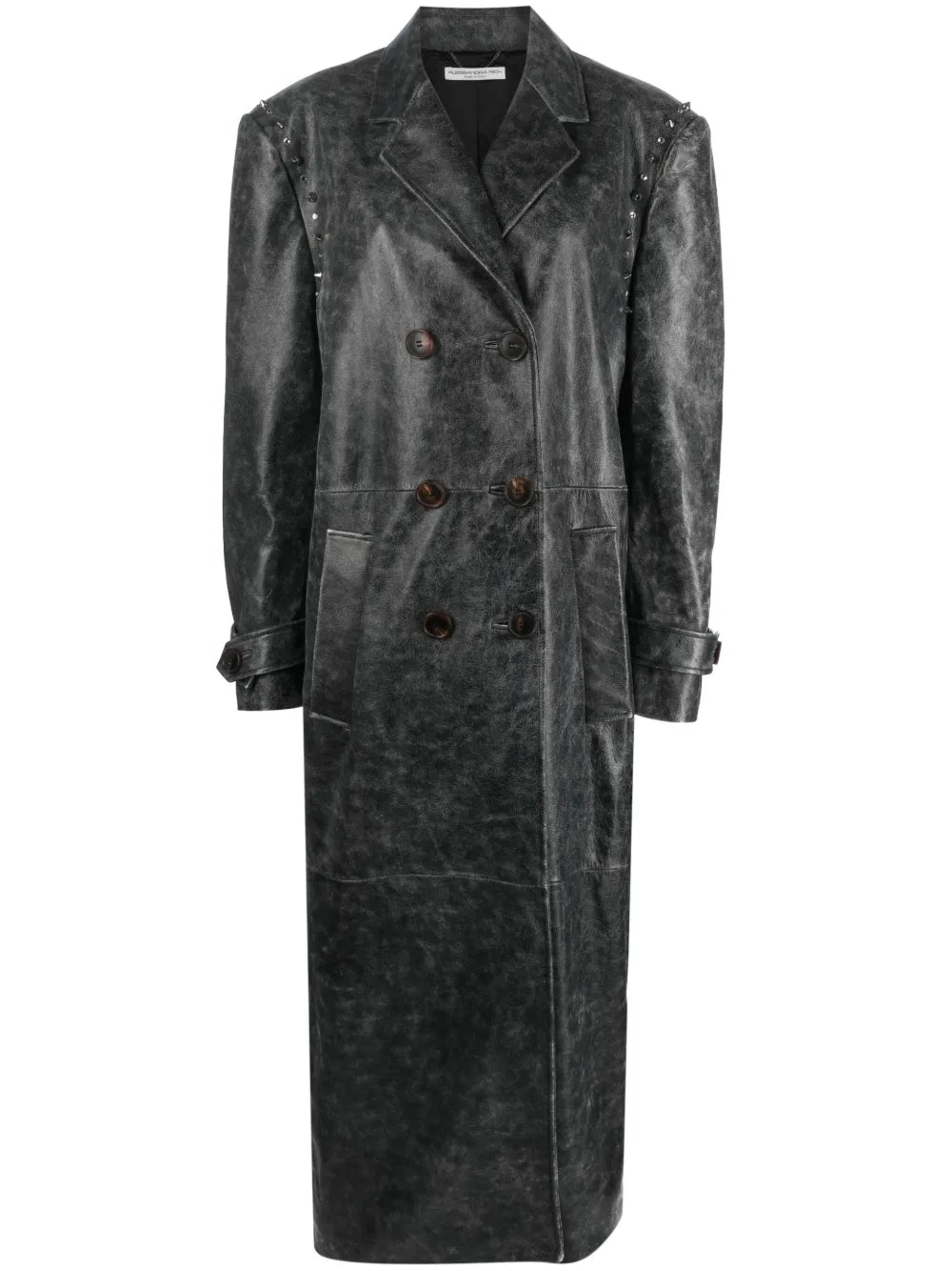 Studded Leather Coat