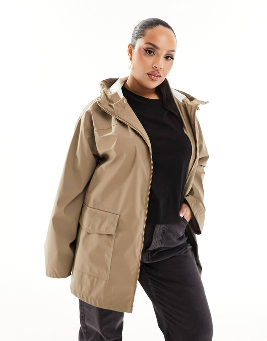 Curve Rubberised Rain Coat