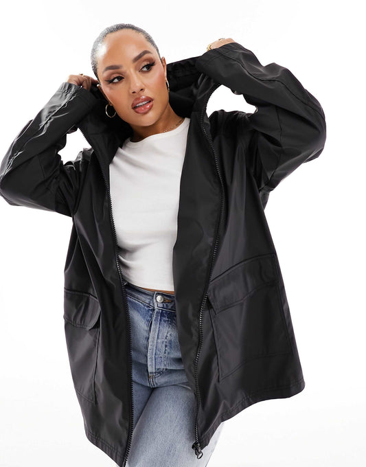 Curve Rubberised Rain Coat