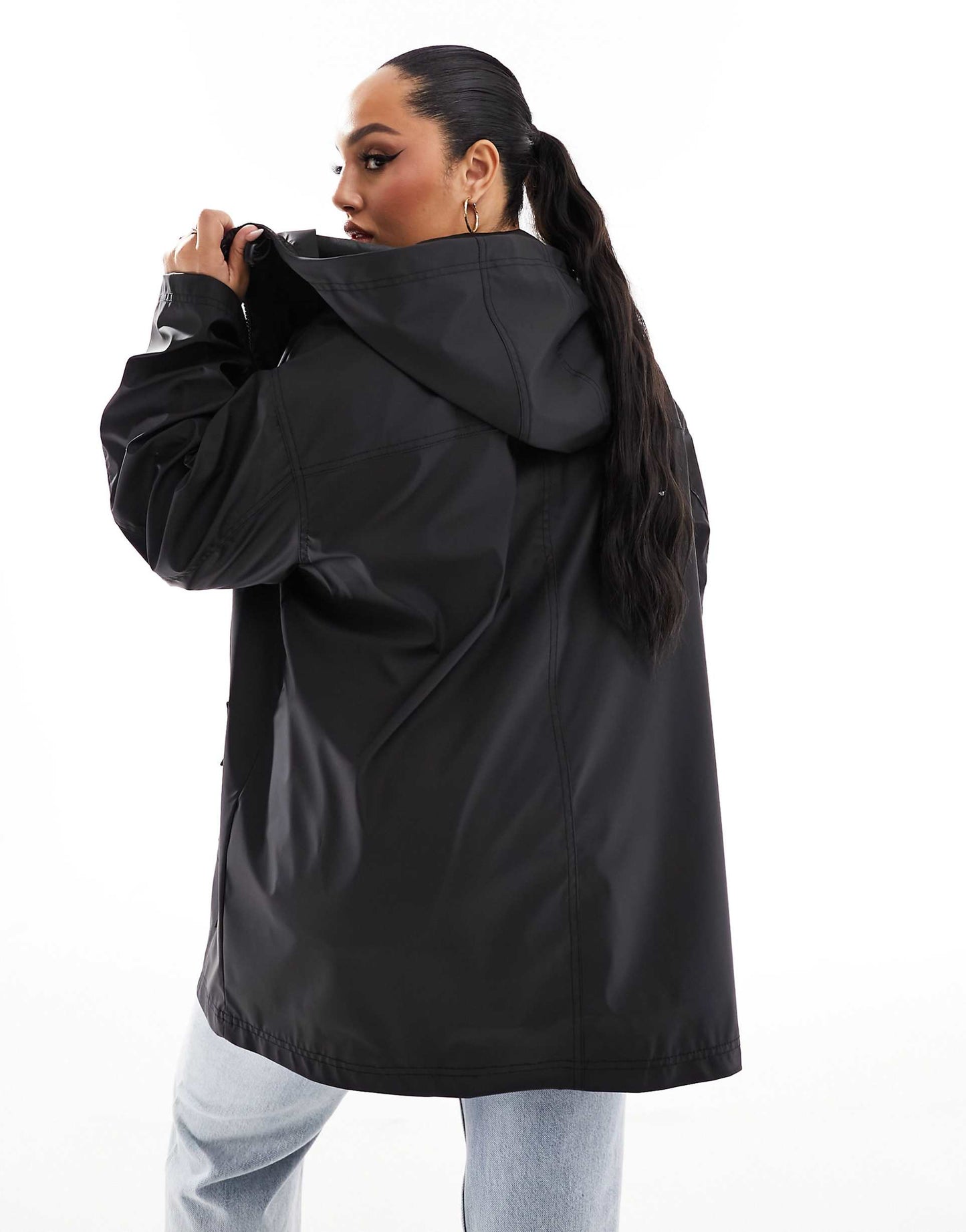 Curve Rubberised Rain Coat