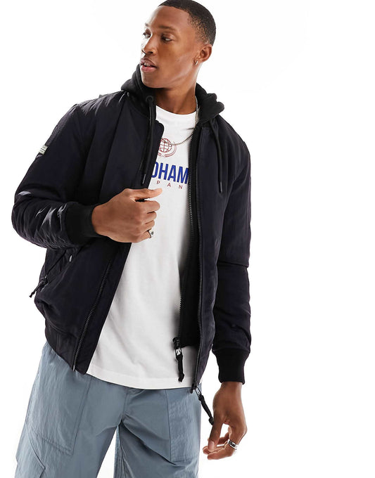 Military Hooded Ma1 Jacket