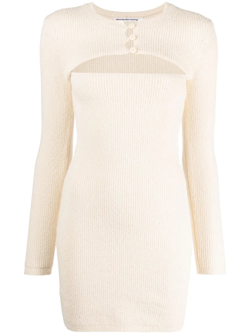 Cut-Out Knitted Minidress