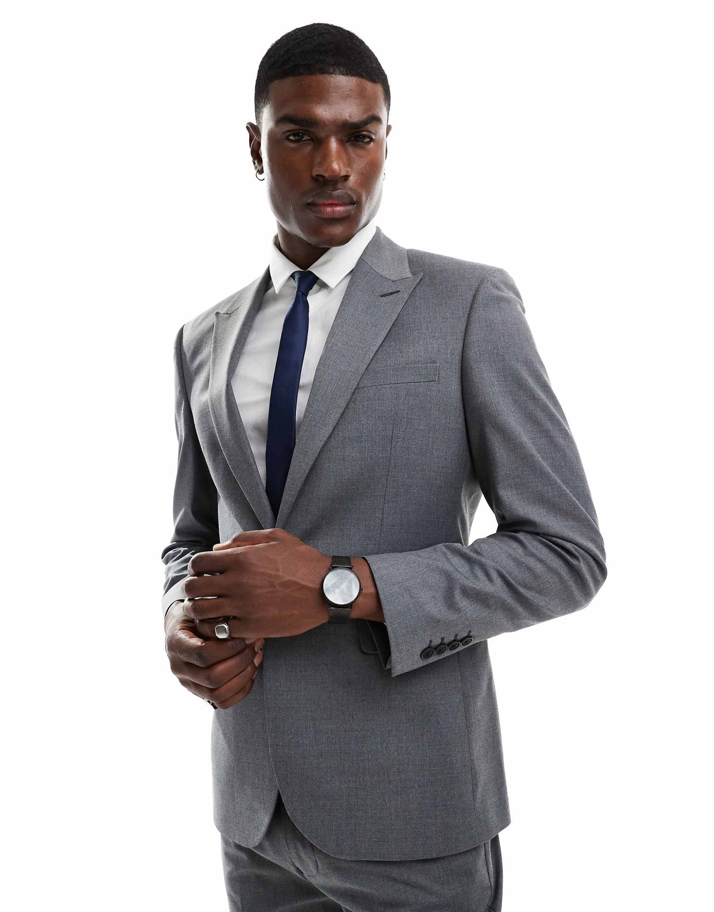 Slim Fit Suit Jacket With Wool