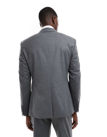 Slim Fit Suit Jacket With Wool