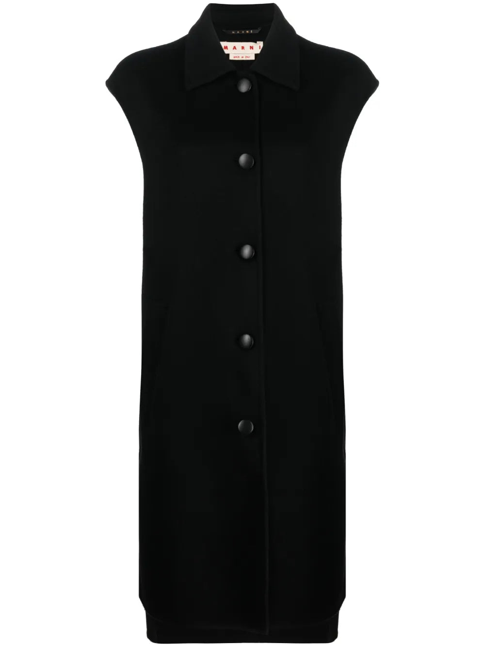 Asymmetric Virgin Wool-Cashmere Blend Coat