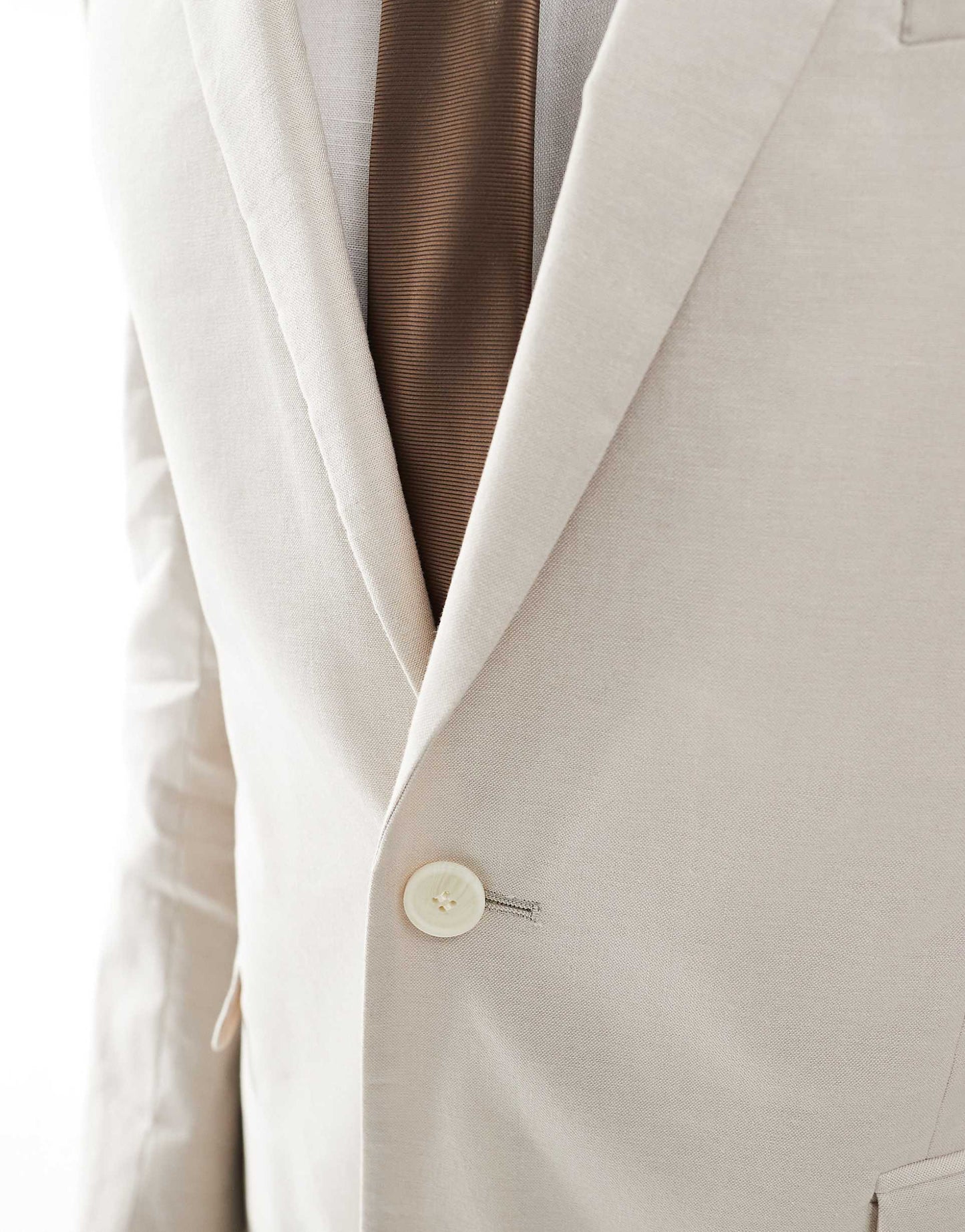 Slim With Linen Suit Jacket