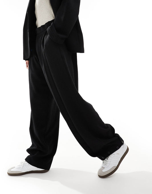Soft Tailored Wide Suit Trousers