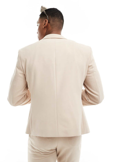 Slim Fit Suit Jacket With Panel Detail