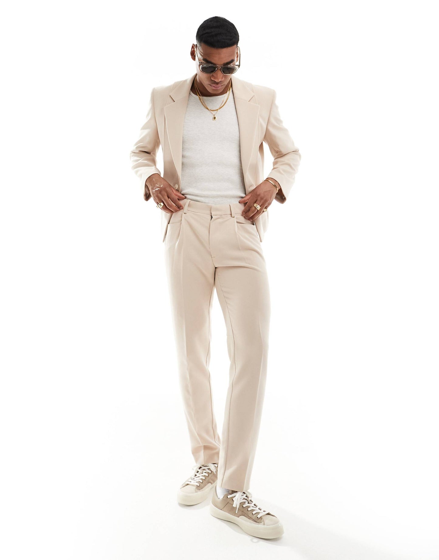 Slim Fit Suit Trousers
