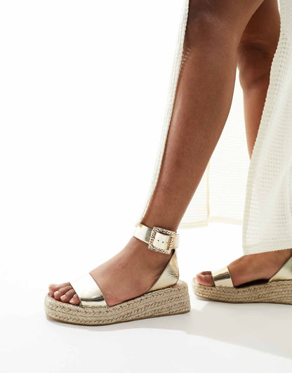 Two Part Espadrille Sandals