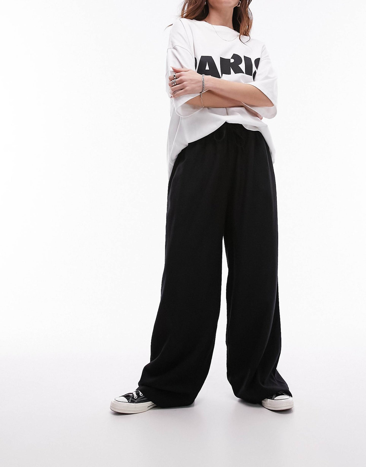 Linen Blend Balloon Trouser