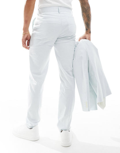 Slim Gingham Suit Trouser