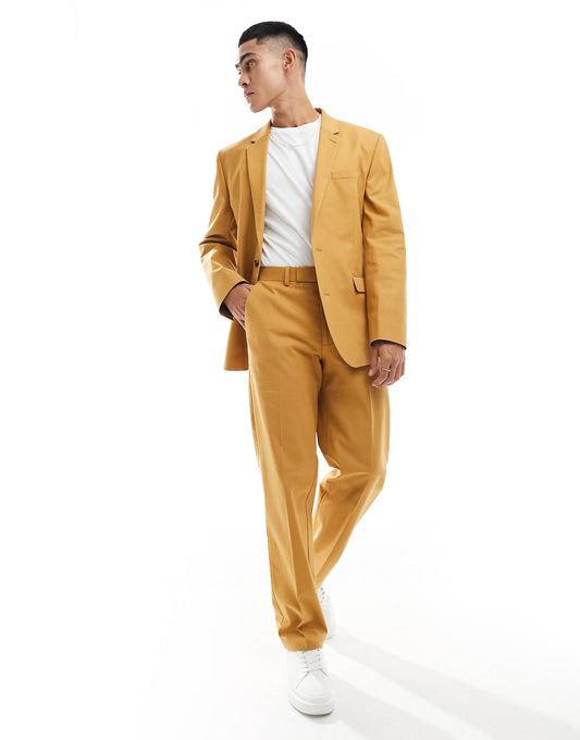 Straight With Linen Suit Trouser