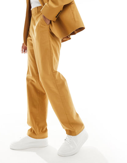 Straight With Linen Suit Trouser
