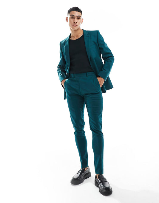Super Skinny With Linen Suit Trouser