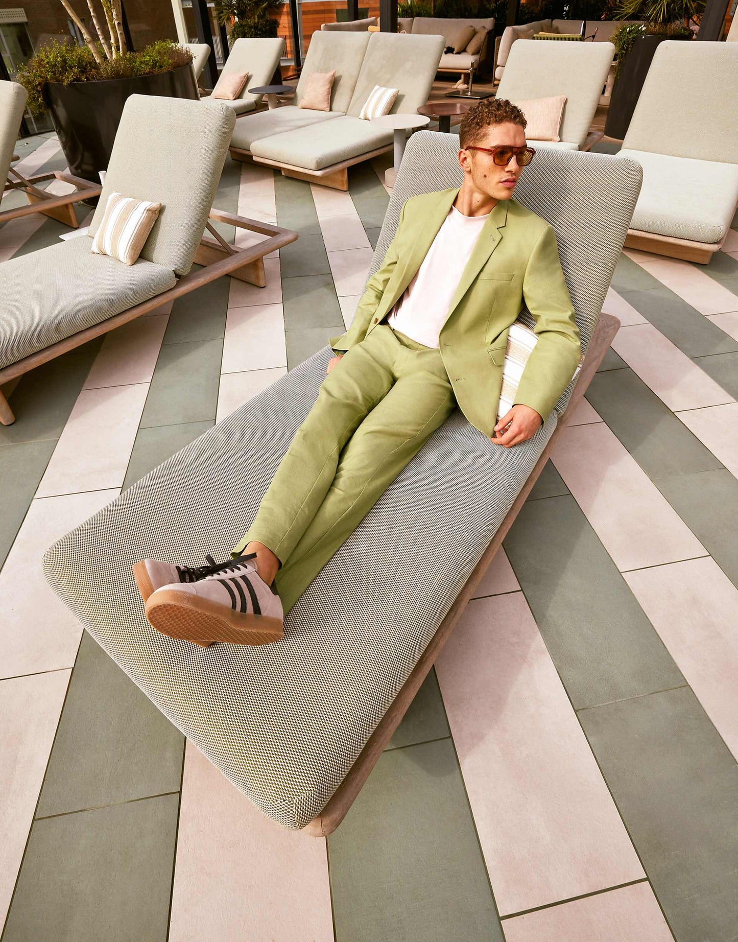 Slim With Linen Suit Jacket