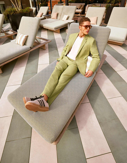 Slim With Linen Suit Jacket