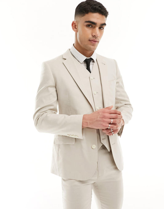 Super Skinny With Linen Suit Jacket