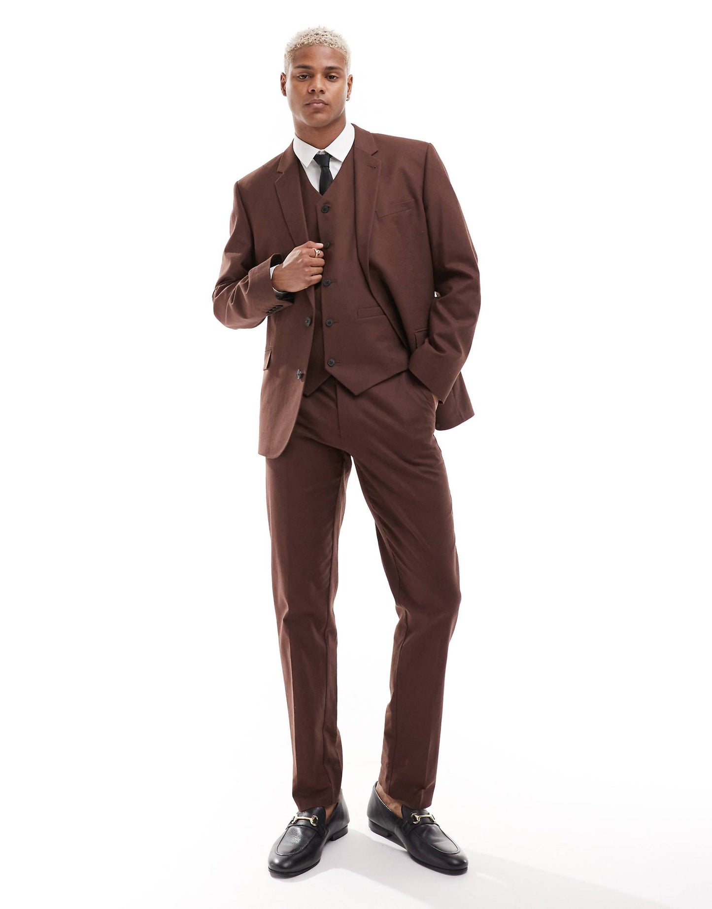 Slim With Linen Suit Jacket
